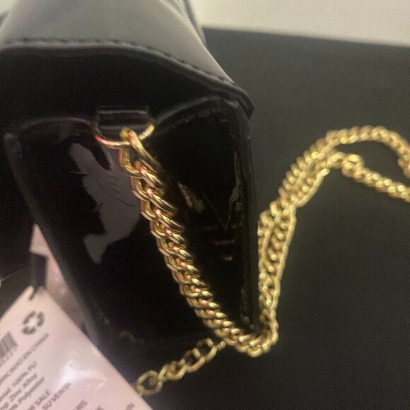 Jimmy Choo Black Vinyl Parfums crossbody handbag - Picture 4 of 6